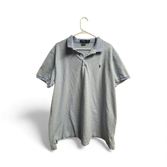 Ralph Lauren Other - Polo Ralph Lauren Custom Slim Fit Stretch Mesh Shirt XXL Blue Stripe